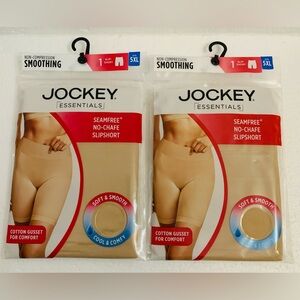 Jockey Essentials 5 XL Light Seamfree No Chafe Slipshort 2 packs
